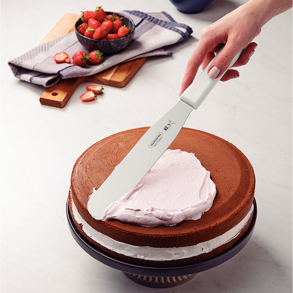 Espátula Repostera de 20 cm Recta con Microban