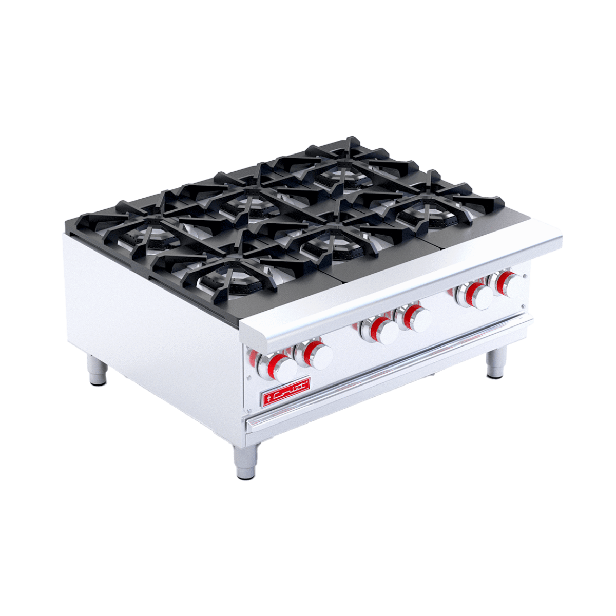 PCV-6-HD-NAT Estufa de 6 Quemadores Heavy Duty Gas Natural