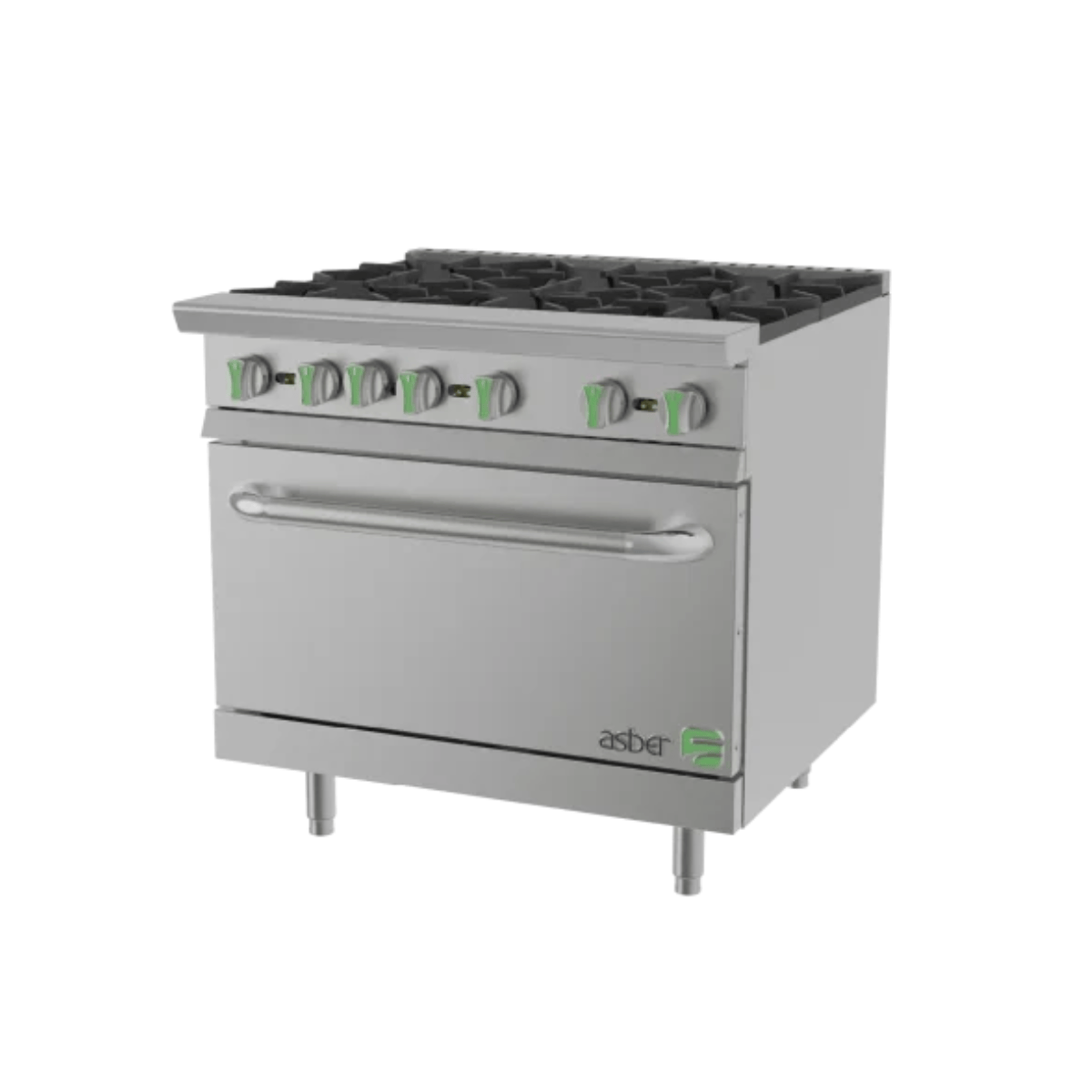 Estufa 6 Quemadores con Horno Emerald Line Gas Natural 