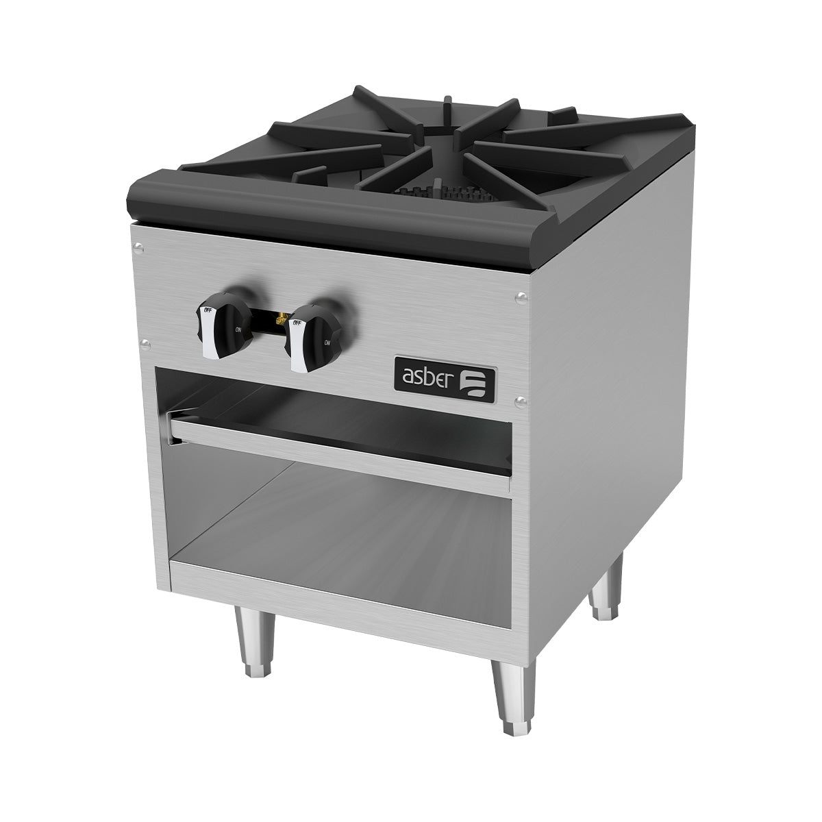 Estufón Sencillo 2 Quemadores 45 x 64 x 61 cm Gas Natural