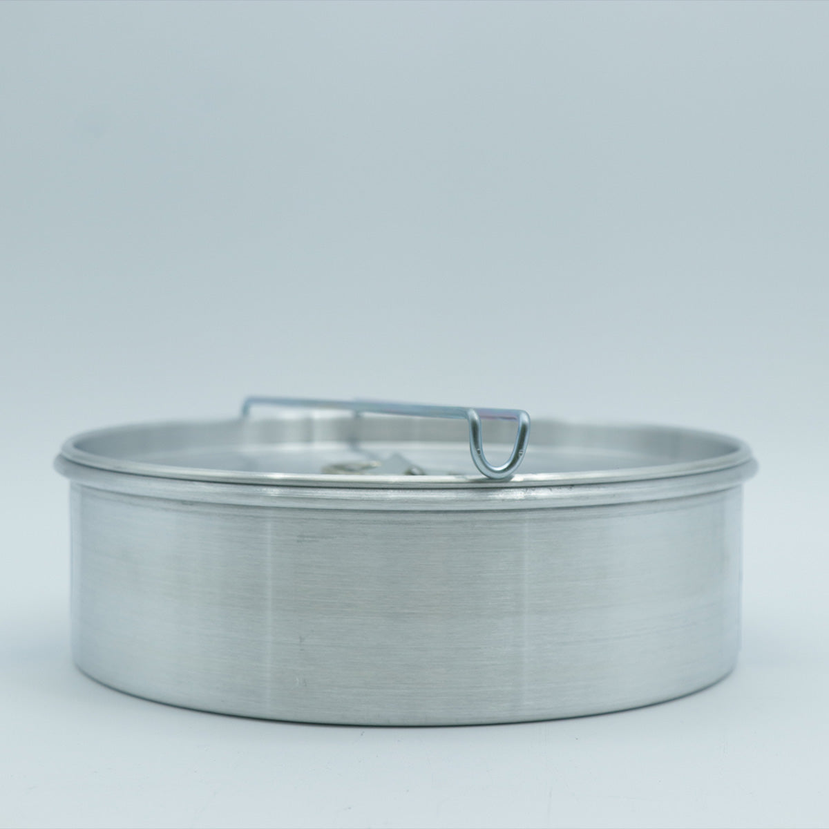 Flanera de Aluminio con Tapa de 20 cm con Cierre