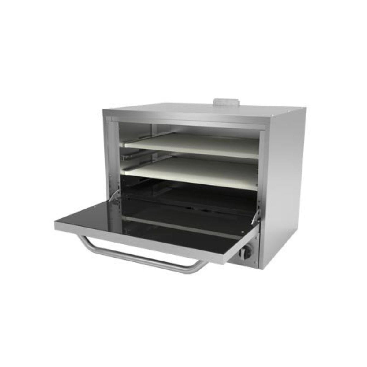 Horno para Pizza 24” con 2 Piedras Refractarias de Gas LP
