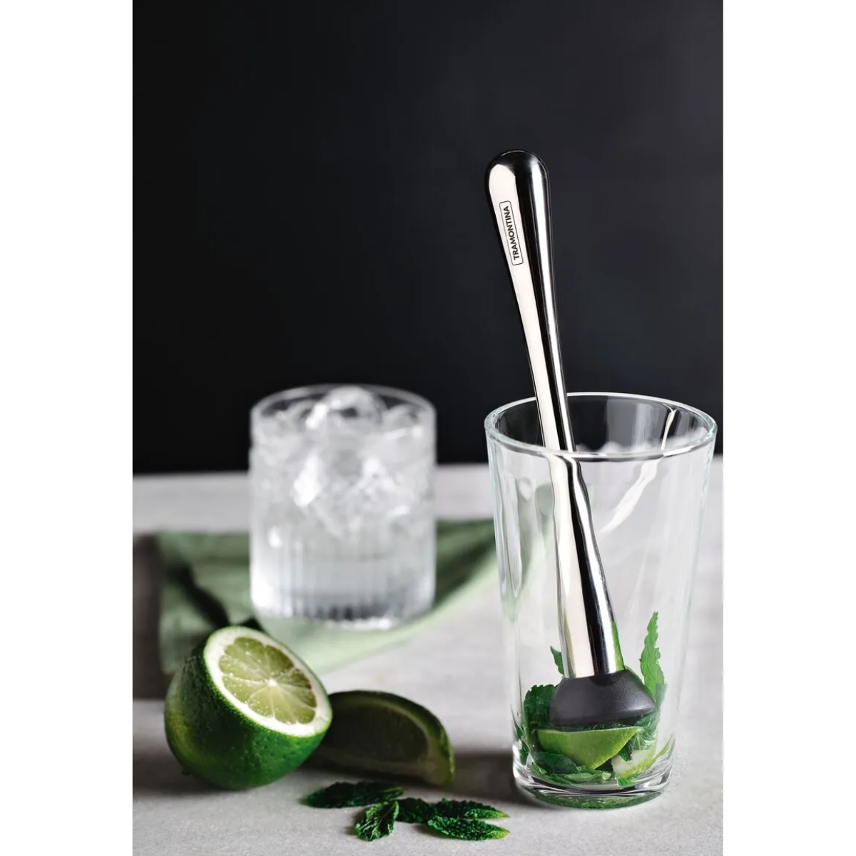 Macerador para Hielo de Acero Inoxidable 22.4 cm