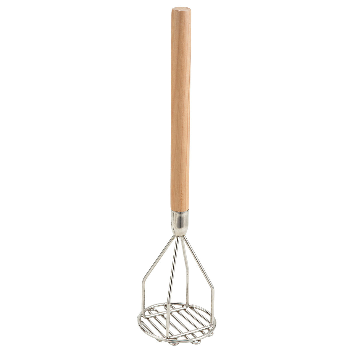 Machacador de Papa 4.5 Pulgadas Redondo con Mango de Madera