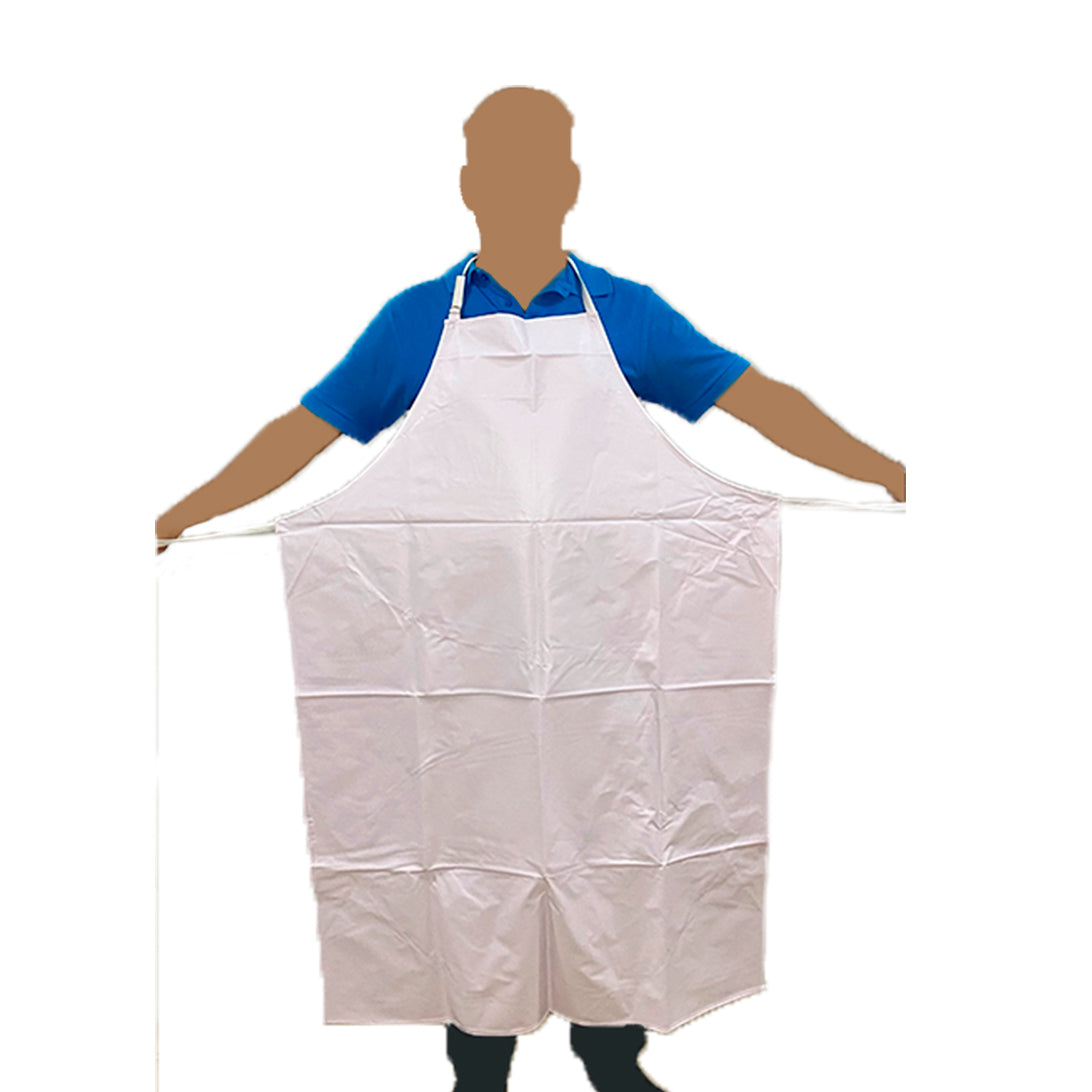 Mandil para Carnicería de 90 cm Uso Ligero Color Blanco