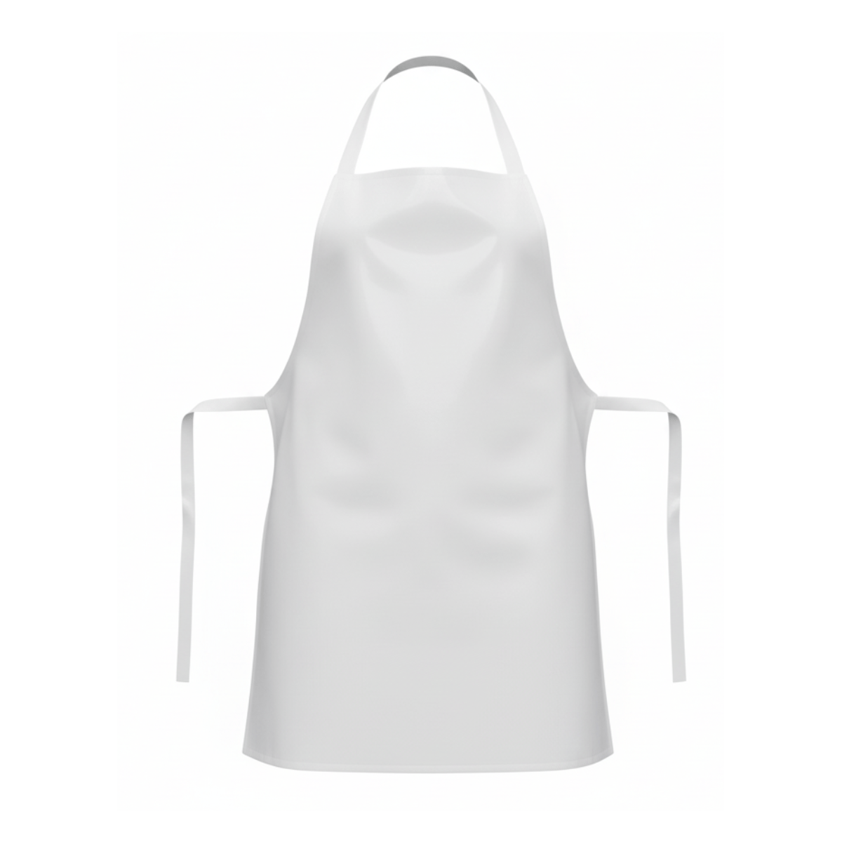 Mandil para Carnicería de Pvc de 80 cm Blanco