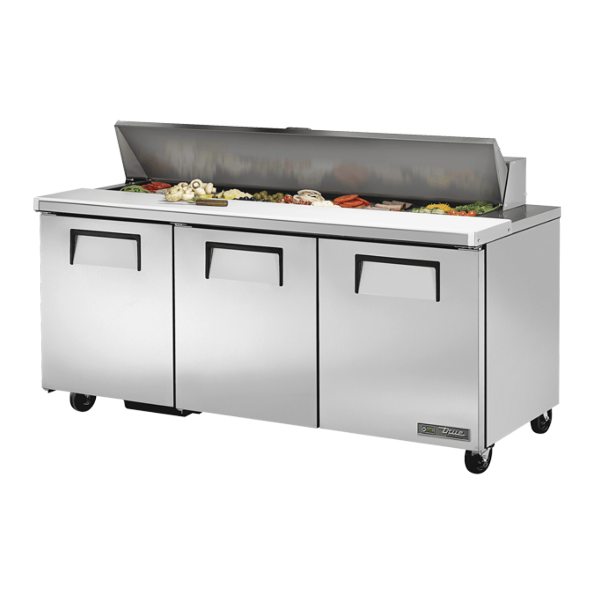 TSSU-72-18 Mesa Refrigerada para Ensalada 72" 3 Puertas