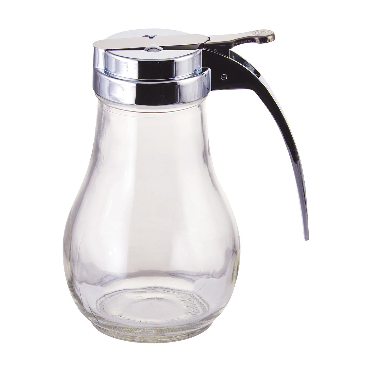 Mielera de Vidrio con Tapa Cromada de 14 onzas