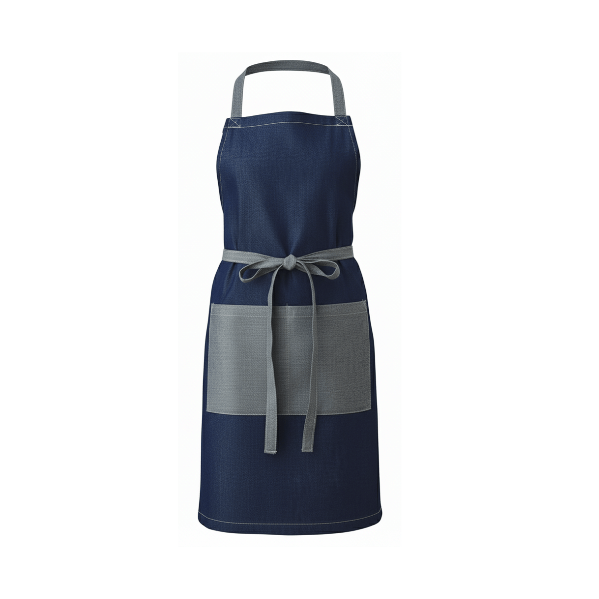 Mandil Peto de Mezclilla Azul 