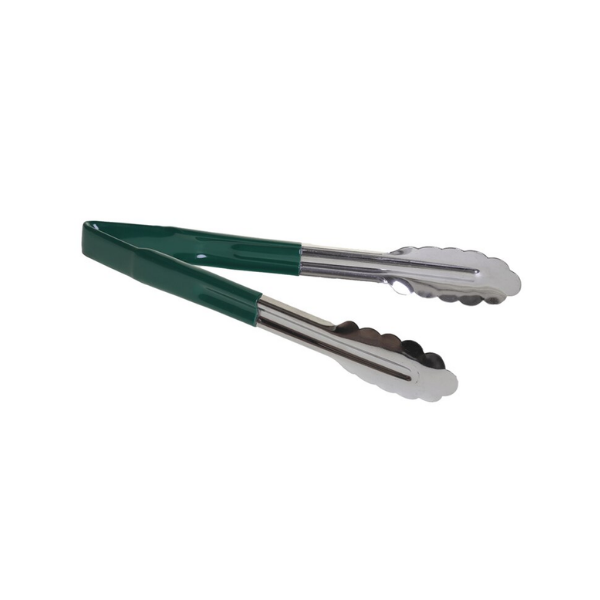 Pinza Panadera Verde de Acero Inoxidable  23 cm 