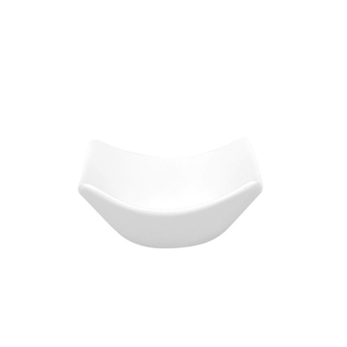 Plato 7.5 cm Square D Hondo Porcelana Blanco 12 Piezas