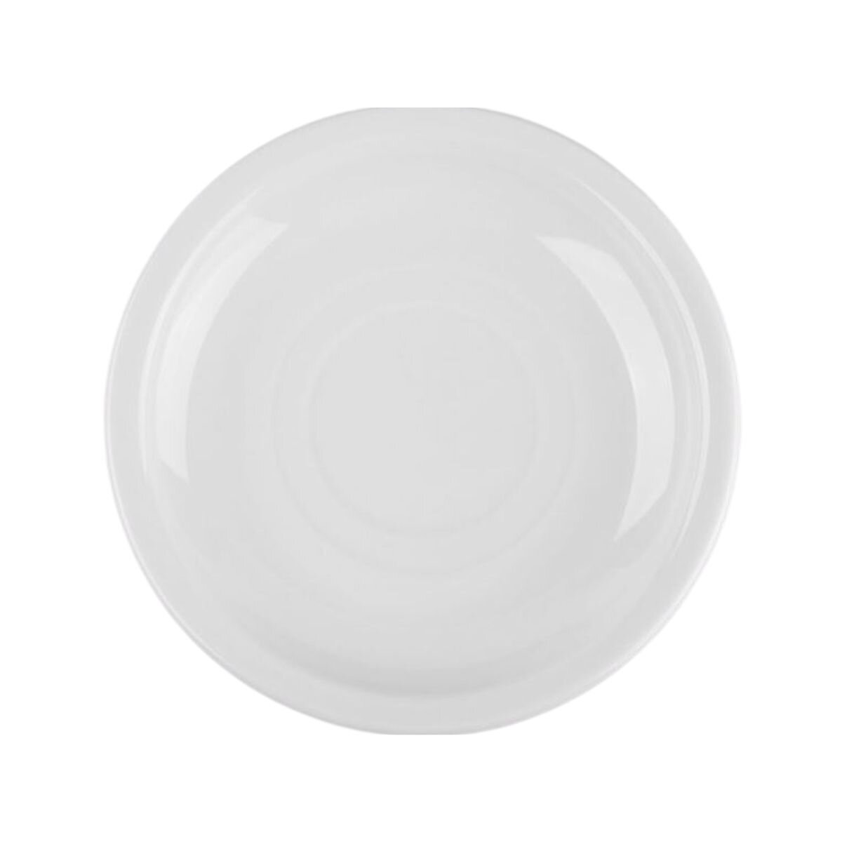 Plato para Café 15 cm Rolled Edge Porcelana Blanca 