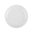 Plato para Café Rolled Edge de Porcelana Blanca