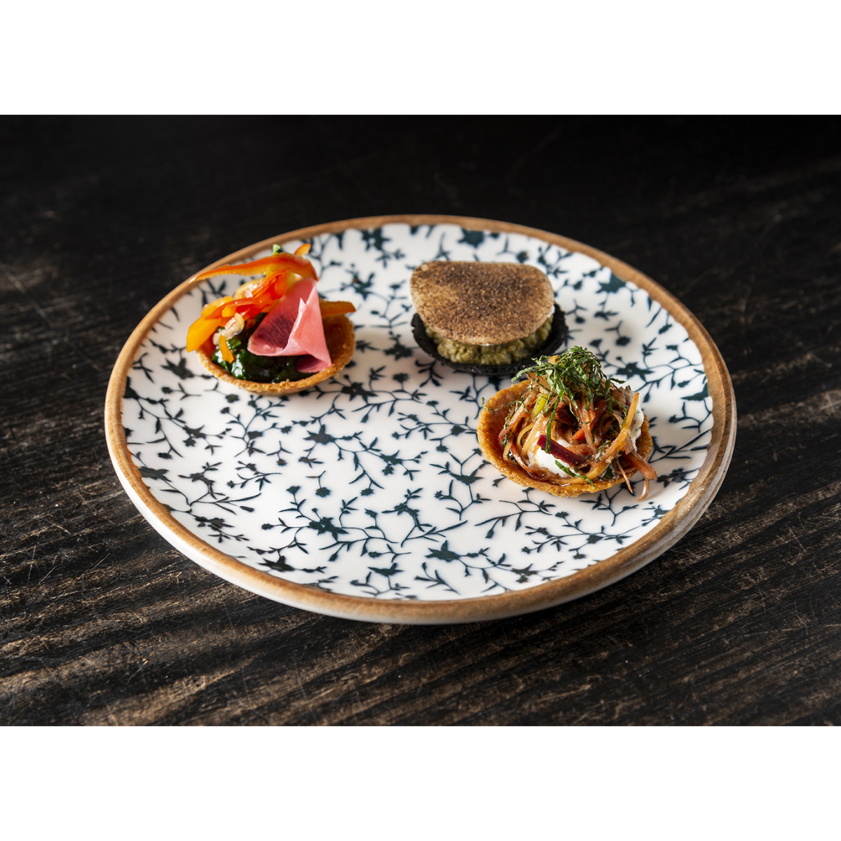 Plato Calif de Porcelana 21 cm Contiene 12 Piezas