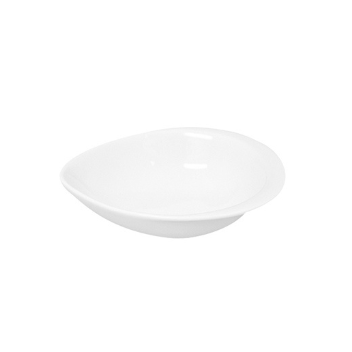 Plato Cónico de 10 cm Porcelana Blanca con 12 Piezas