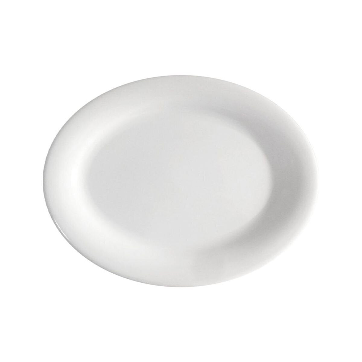 Plato Ovalado de 35.56 cm de Melamina Color Blanco