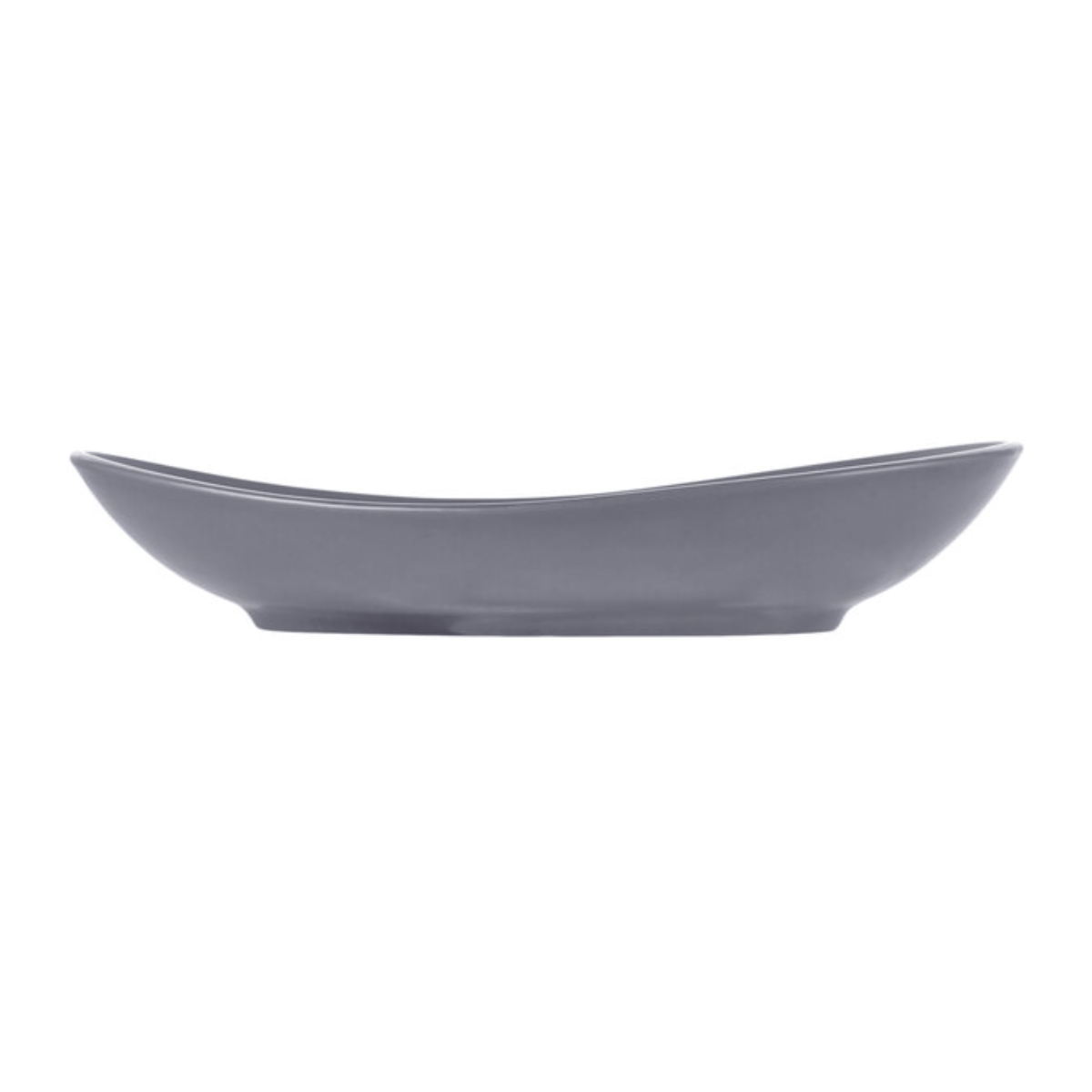 Plato Ovalado Coupe Drifstone Gris 35 x 26 cm Contiene 12 Piezas