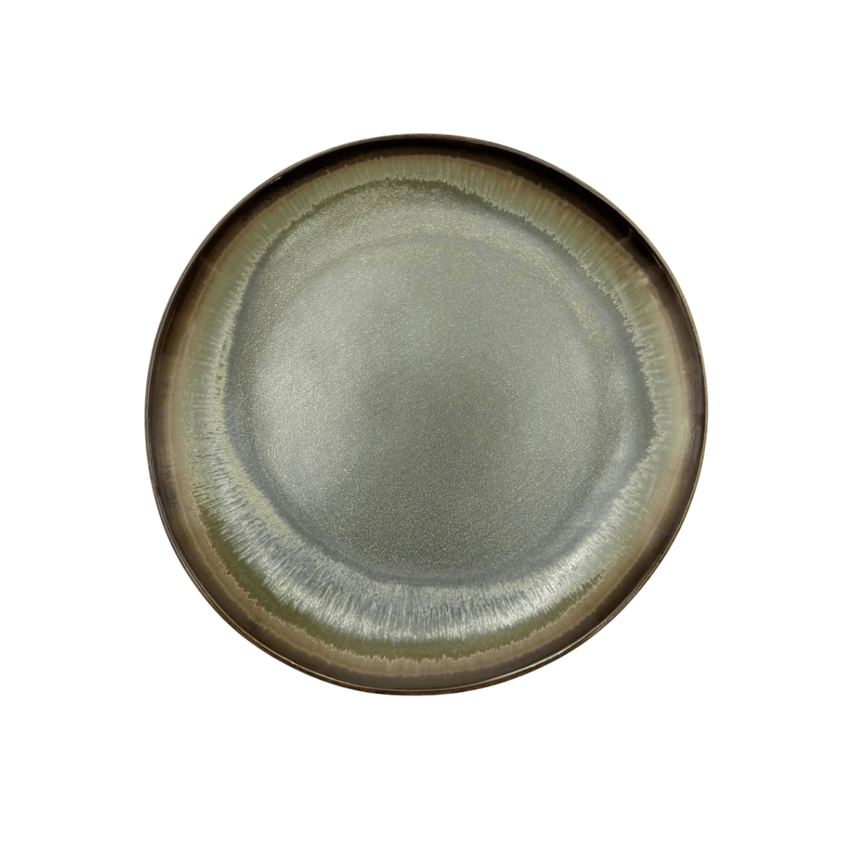 Plato Redondo de 20.3 cm Hedonite Sage Contiene 12 Piezas