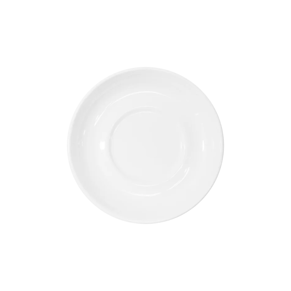 Plato para Taza de 14 cm Melamina Doméstica Blanca Contiene 40 Piezas