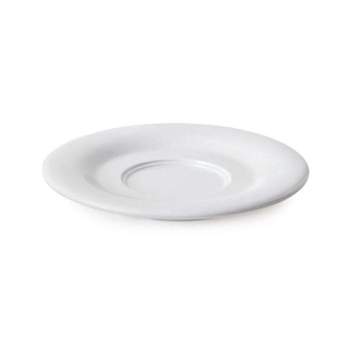 Plato para Taza de 14 cm de Melamina Doméstica Blanca