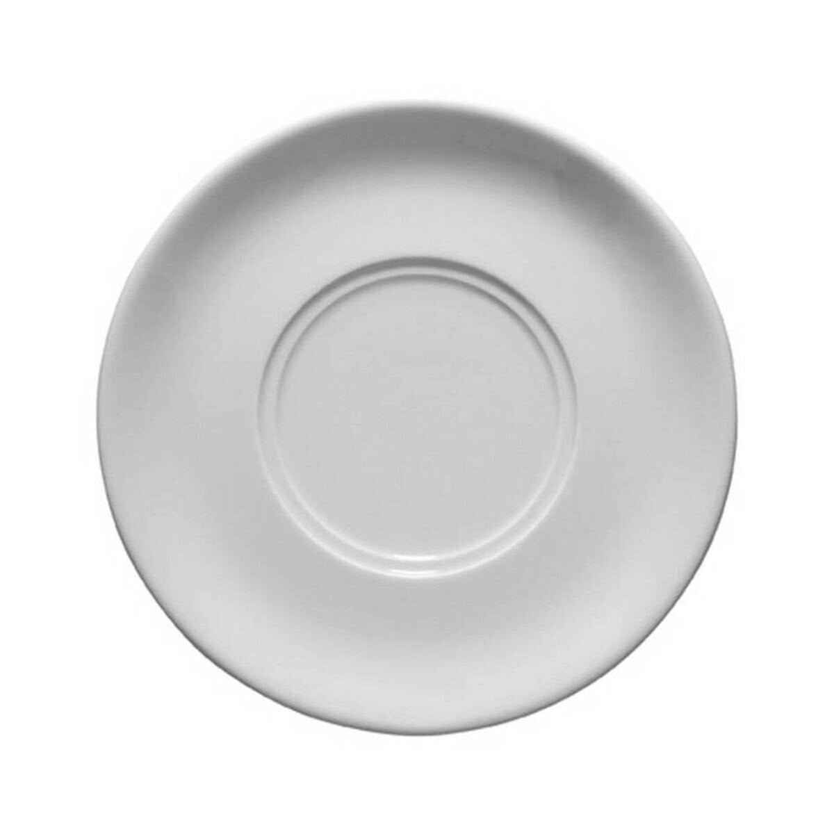 Plato para Taza Consomé de 17 cm de Porcelana con 12 Piezas