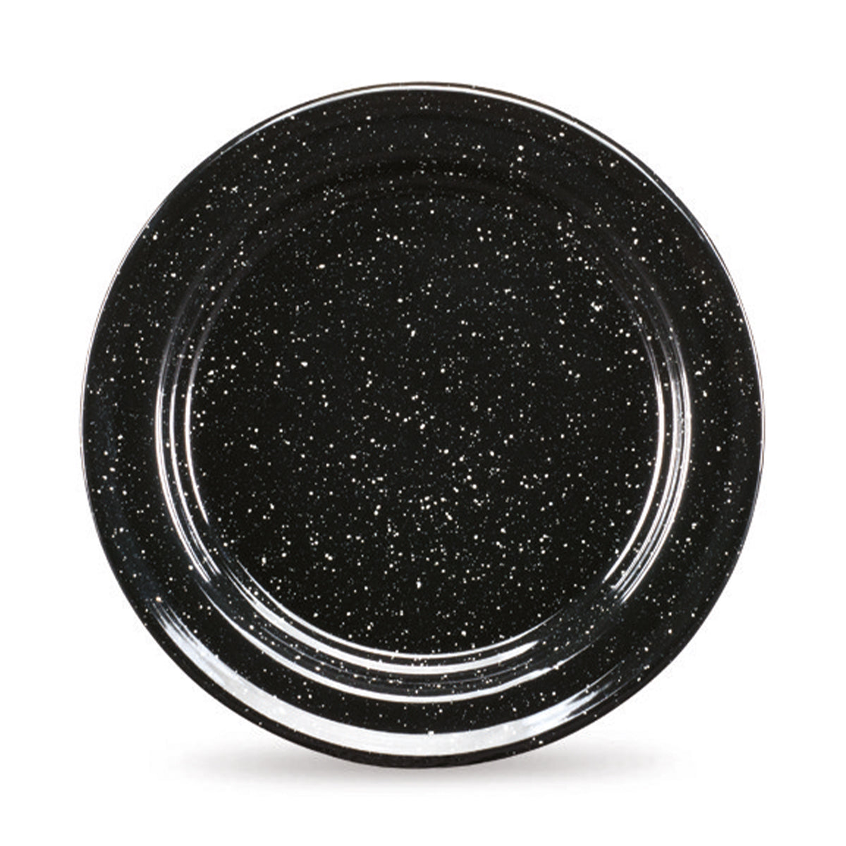 Plato Trinche de 22 cm de Peltre Negro Contiene 6 Piezas