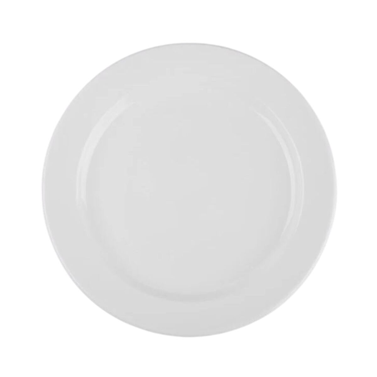 Plato Trinche de 23 cm Rolled Edge de Porcelana Blanca 