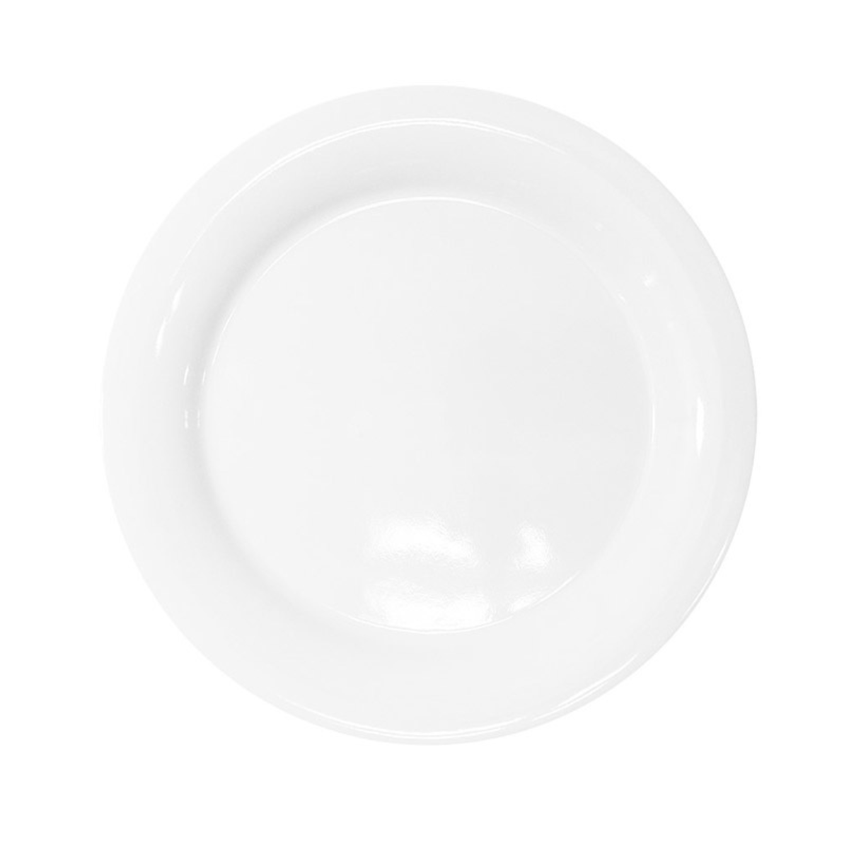 Plato Trinche Horeca 26.76 cm de Melamina Color Blanco con 48 Piezas