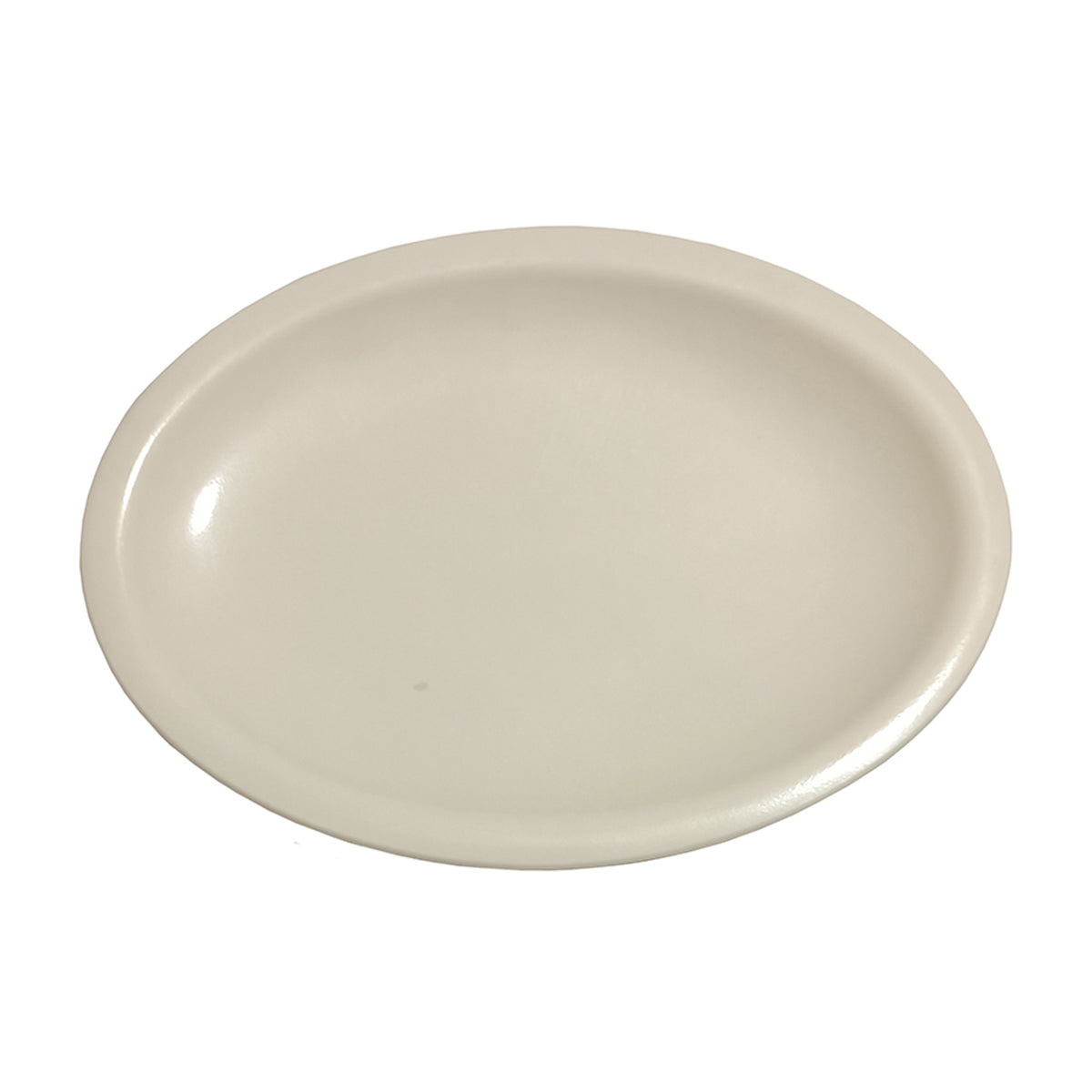 Platon Ovalado de 23 cm de Melamina Beige con 24 Piezas