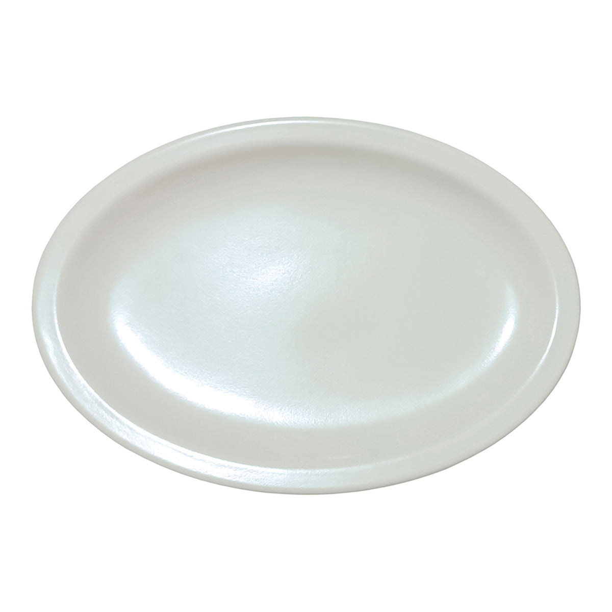 Platon Ovalado de 29.2 cm de Melamina Beige con 24 Piezas