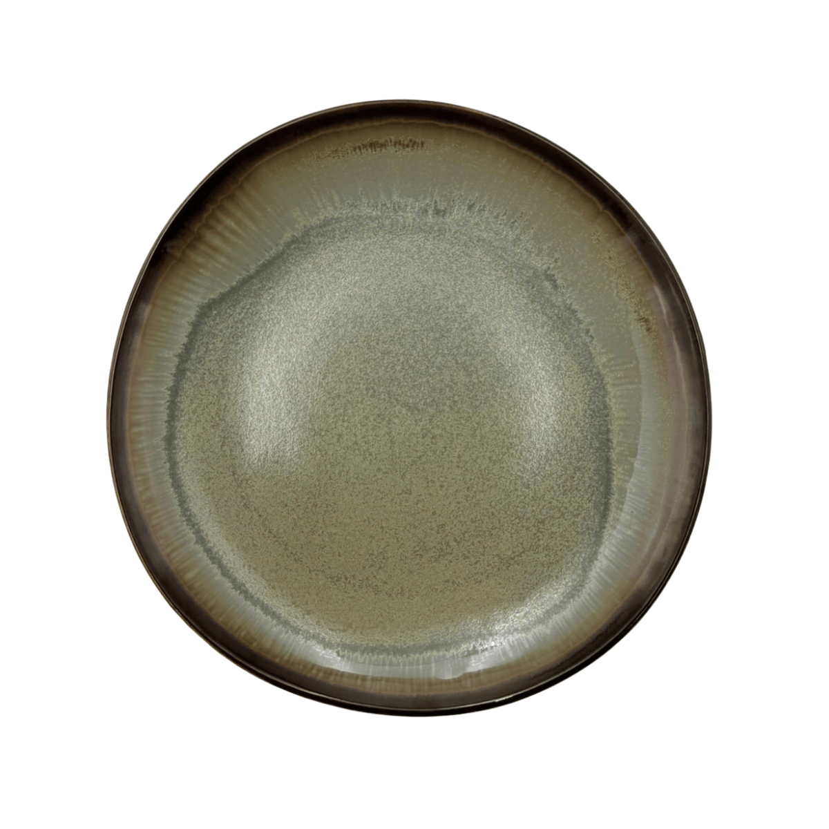 Plato Redondo de 25 cm Hedonite Sage Contiene 12 Piezas