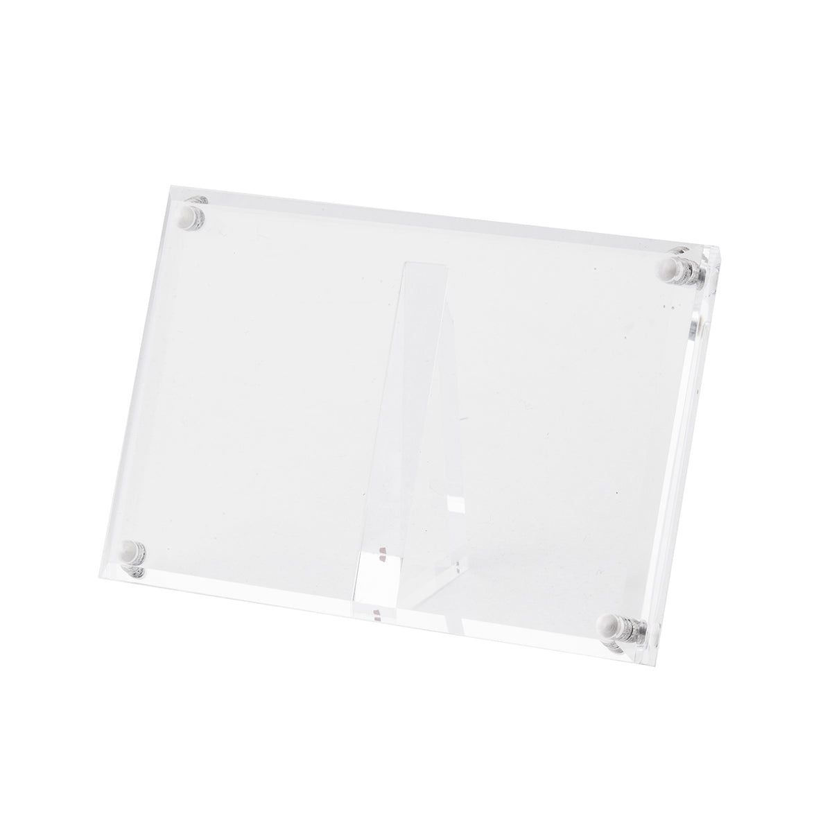 Porta Menú de Acrílico Rectangular de 10.2 x 3.2 x 6.4 cm