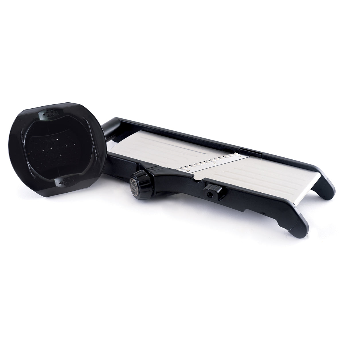 Rallador Mandolina 3 Cuchillas Acero Inoxidable y Salva Dedo