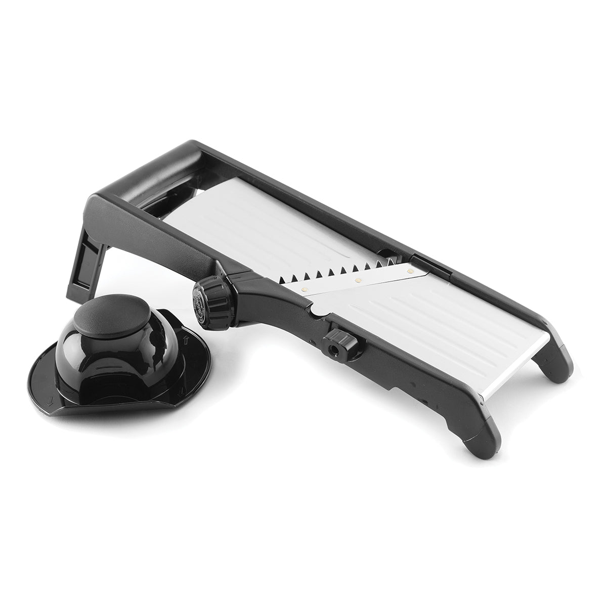 Rallador Mandolina 3 Cuchillas Acero Inoxidable y Salva Dedo