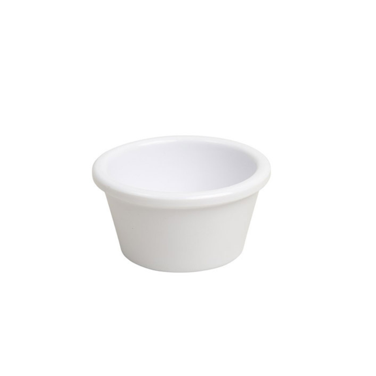 Ramekin de 2 oz de Melamina Color Blanco con 20 Piezas