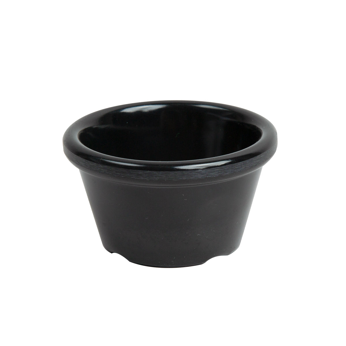 Ramekin de 2 oz de Melamina Color Negra con 25 Piezas