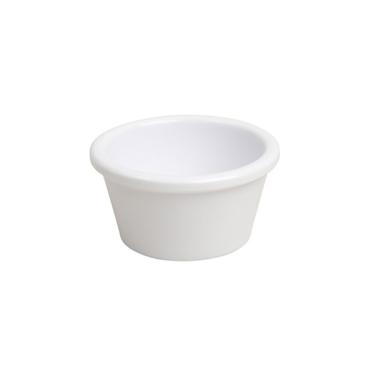 Ramekin de 4 oz de Melamina Color Blanco con 25 Piezas