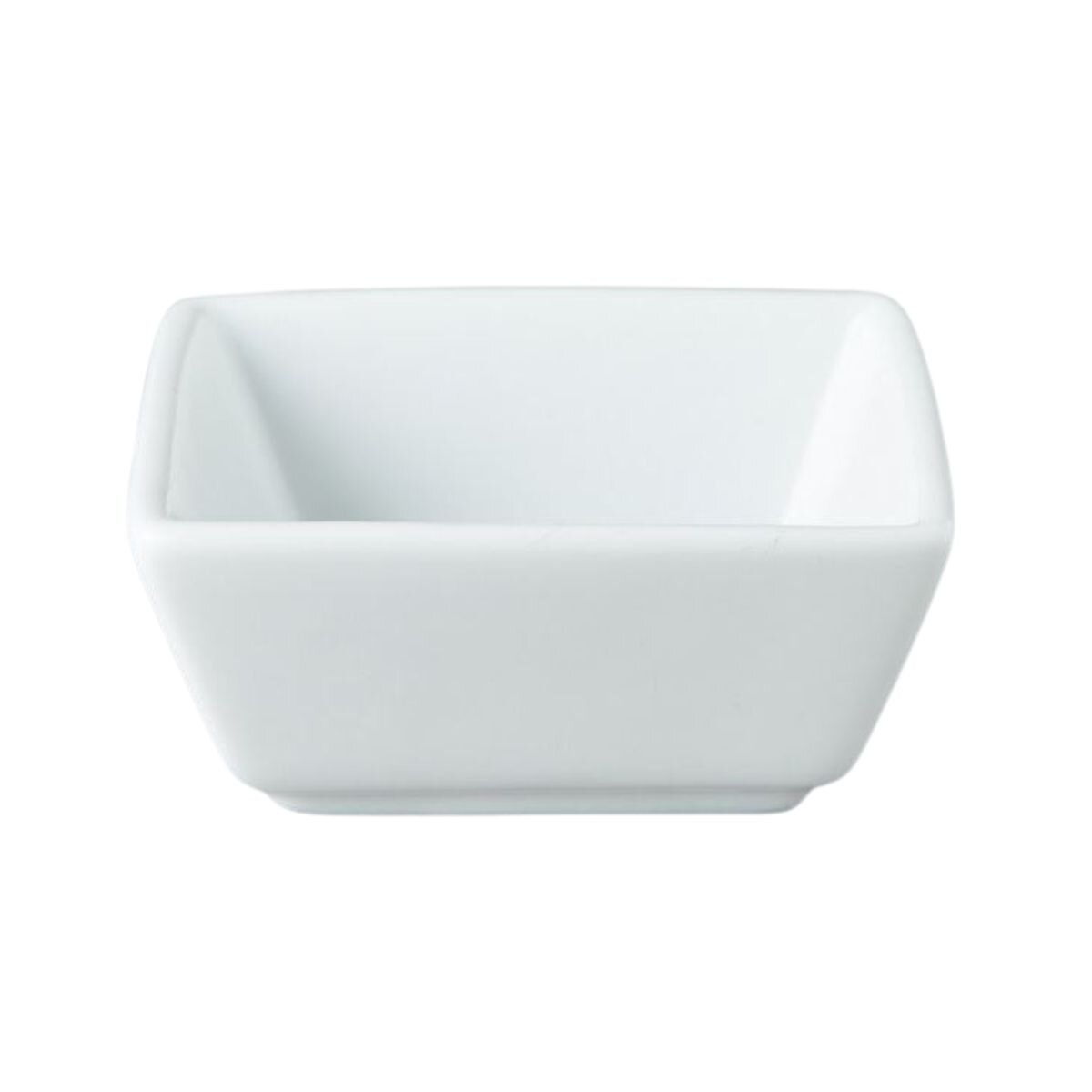 Ramekin Cuadrado 81 ml Slate Porcelana Blanca