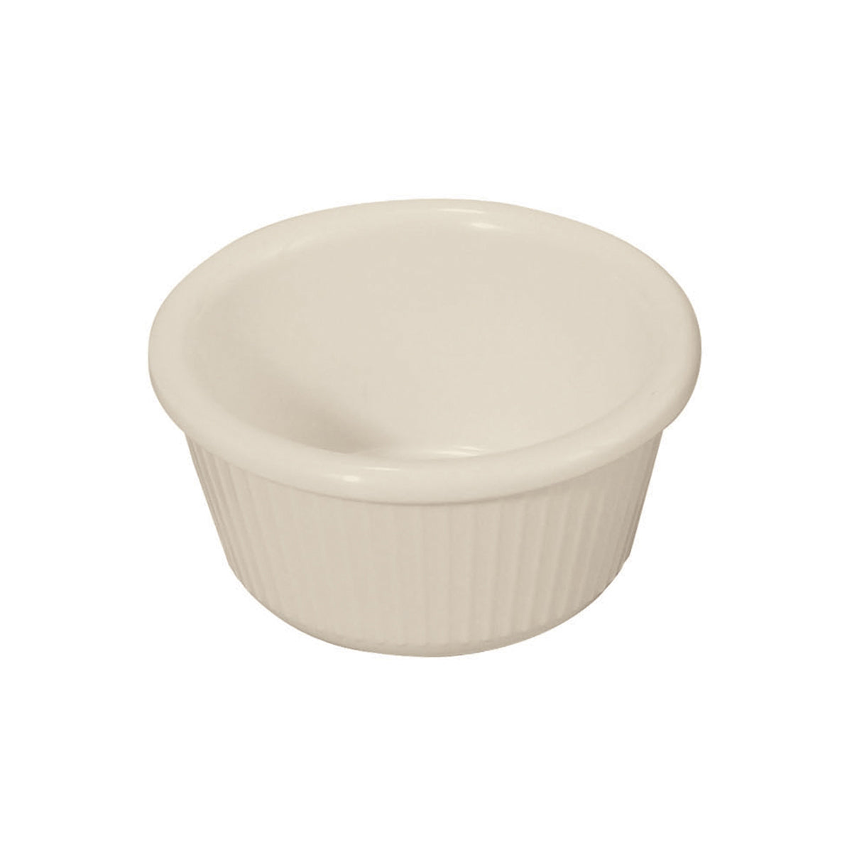 Ramekin Hueso Panelado 3 oz de Melamina Contiene 12 Piezas