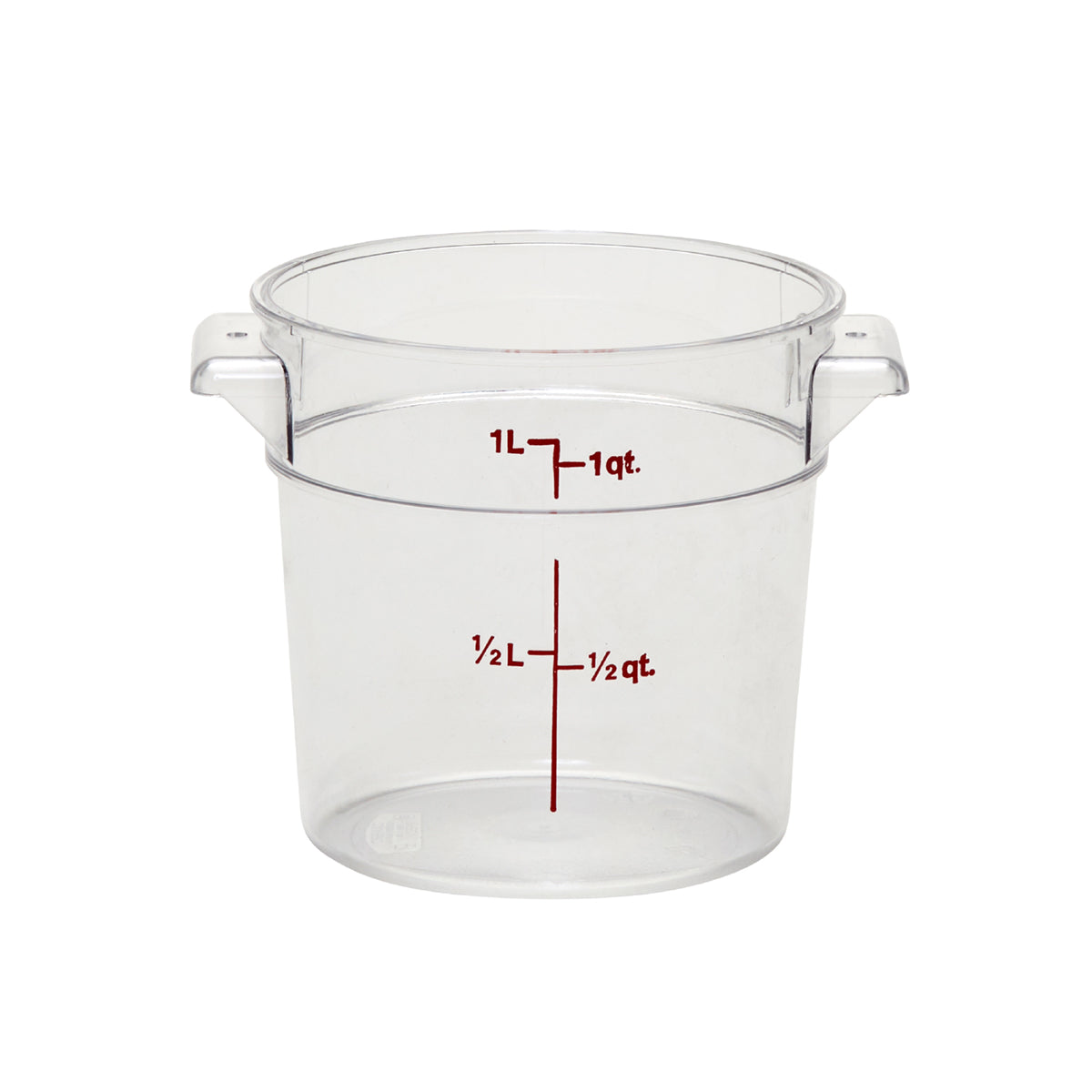 Recipiente Redondo de Policarbonato 1 qt Transparente