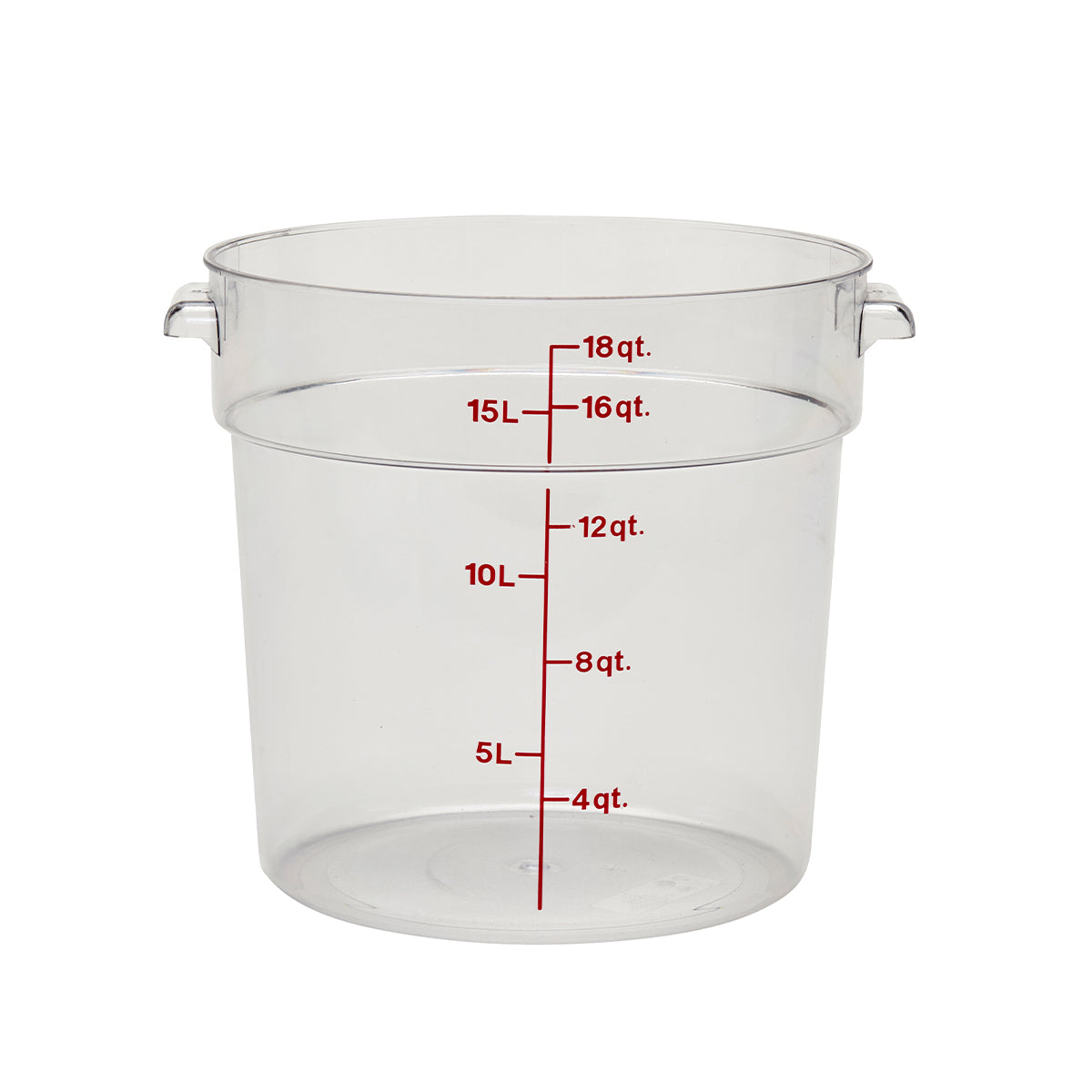 Recipiente Redondo de Policarbonato 18 qt Transparente