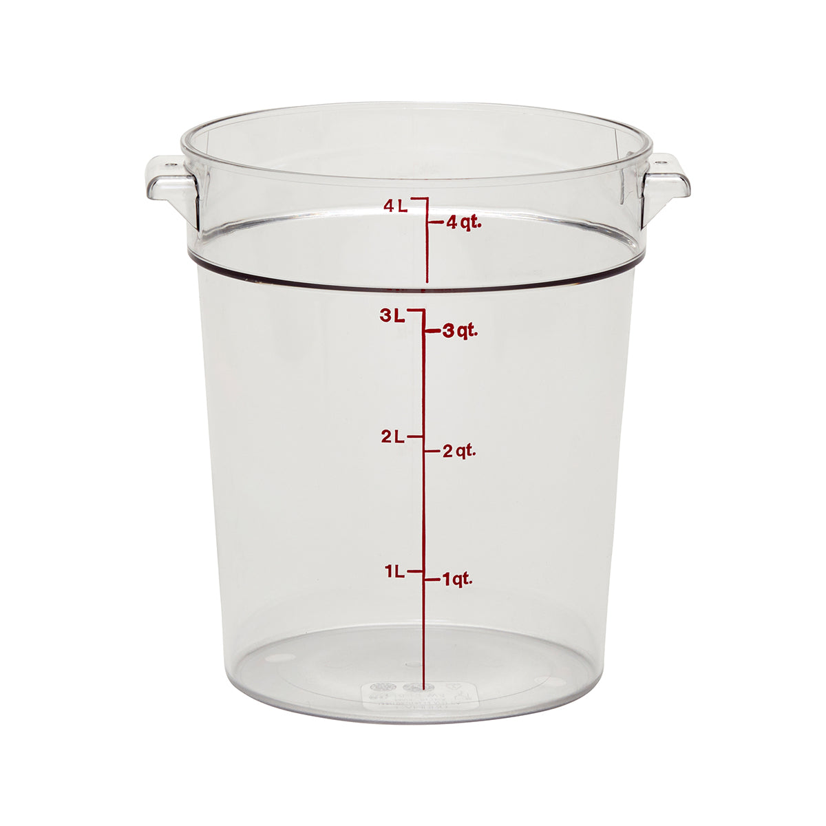 Recipiente Redondo de Policarbonato 4 qt Transparente