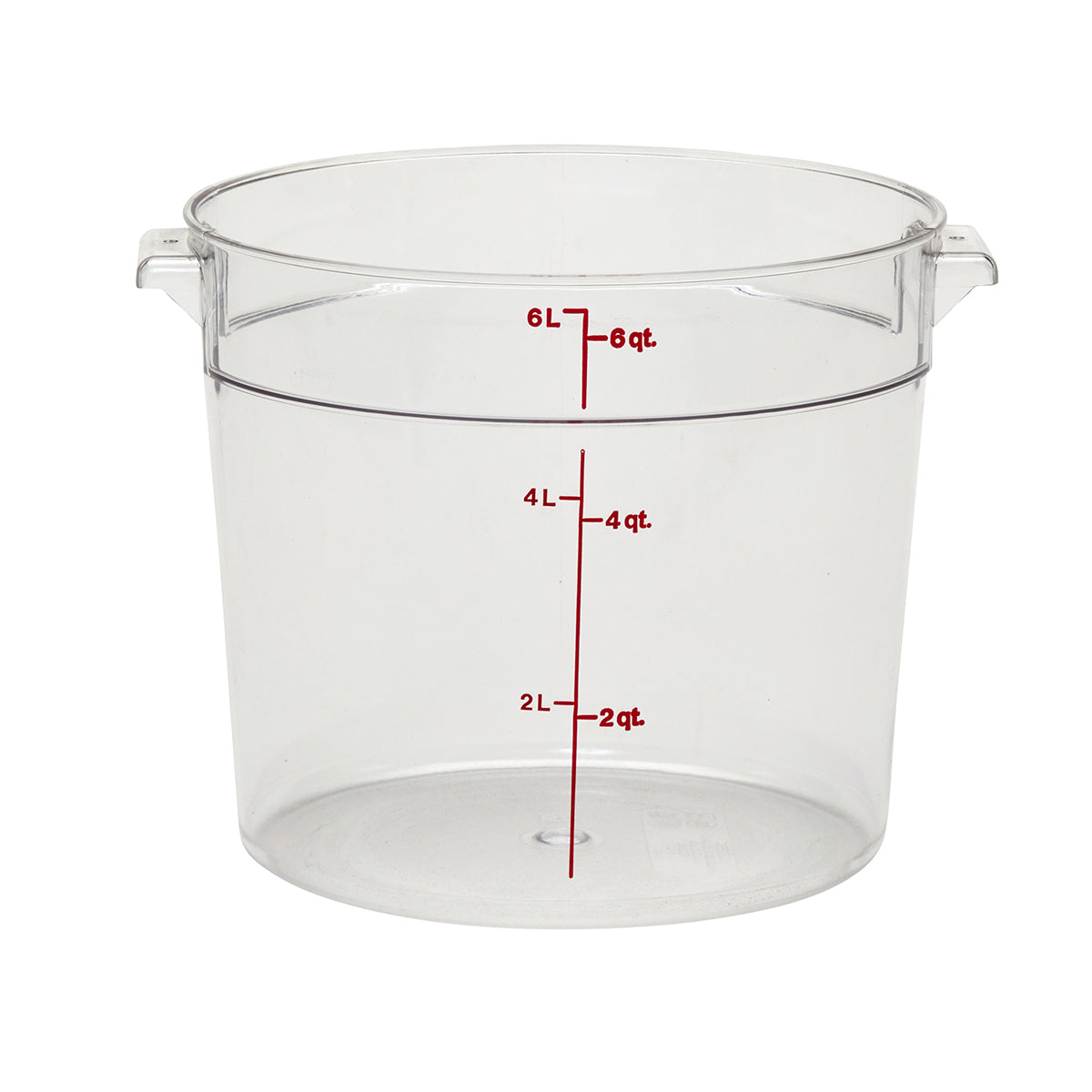 Recipiente Redondo de Policarbonato 6 qt Transparente