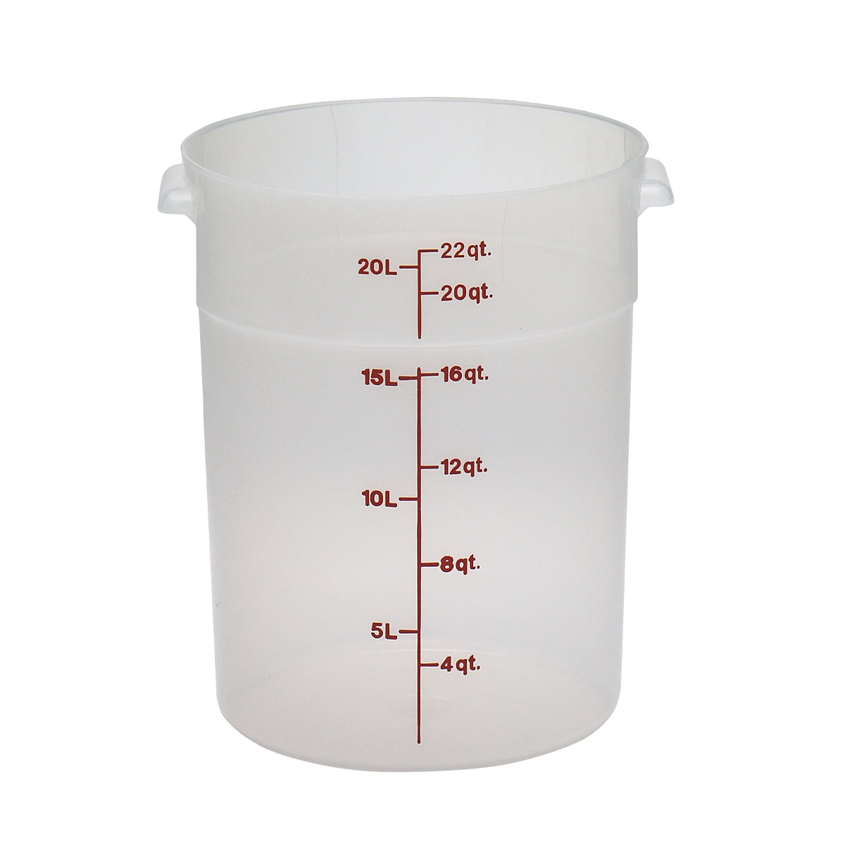 Recipiente Redondo de Polipropileno Transparente 20.8 l