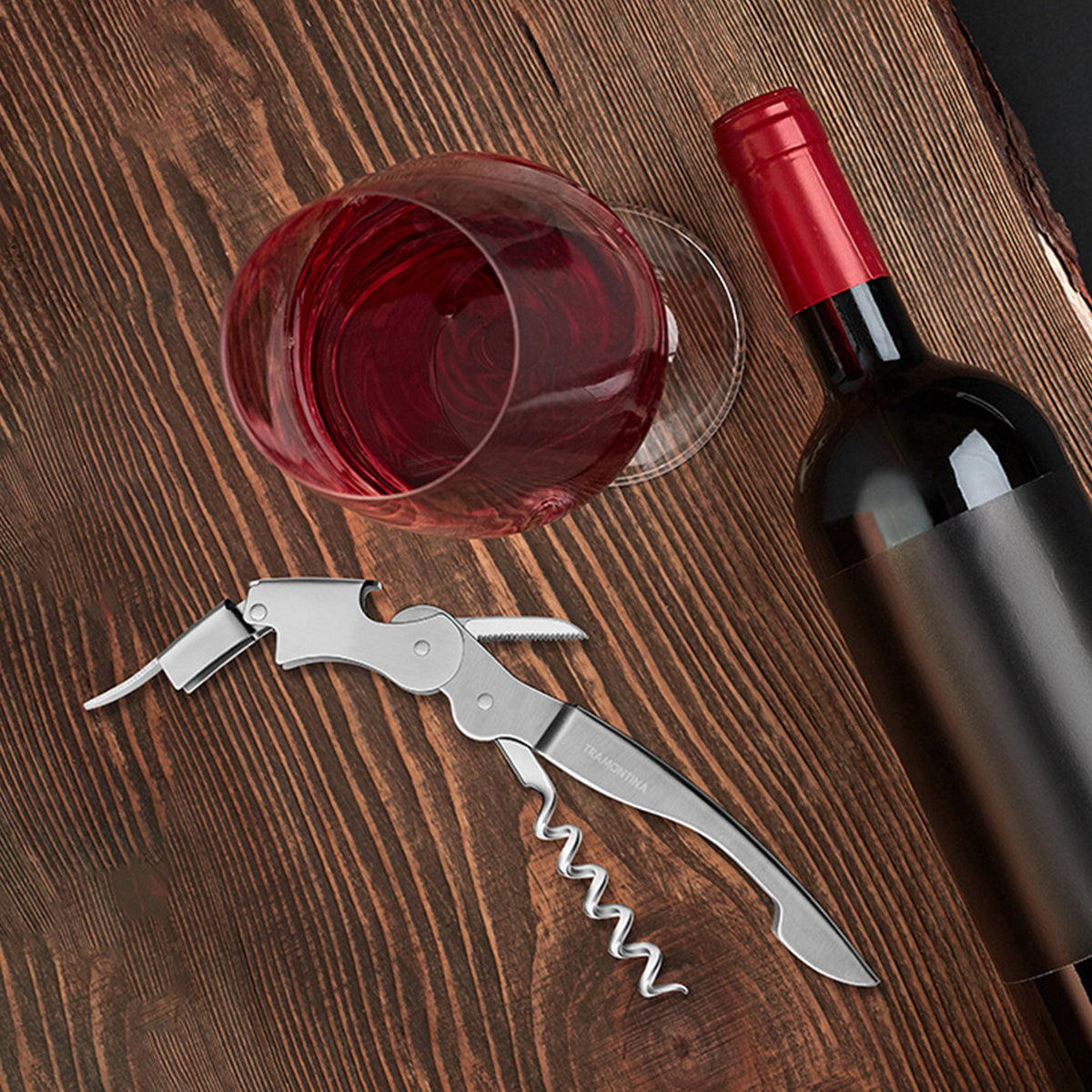 Sacacorcho Destapador de Acero Inoxidable