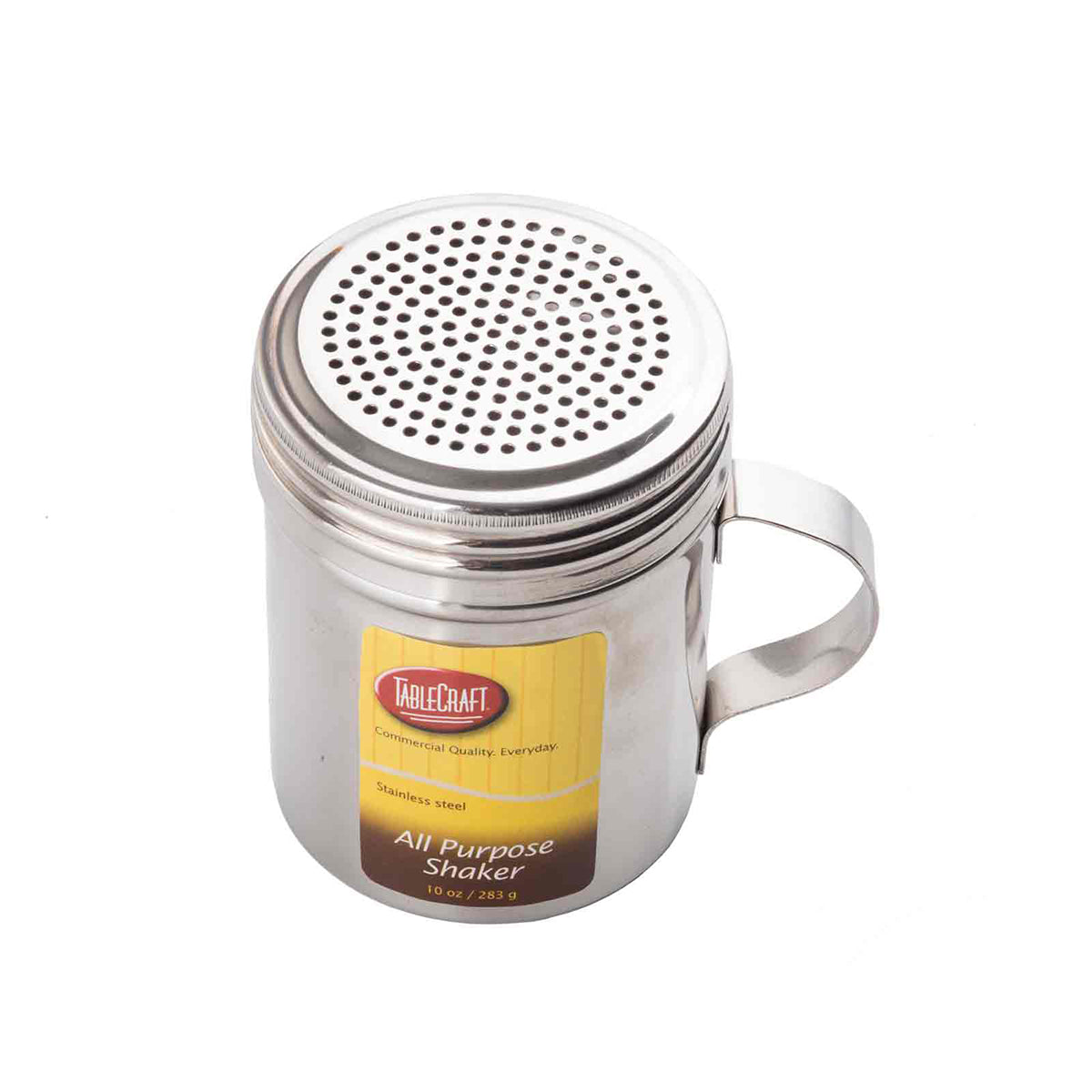 Salero de Acero Inoxidable con Asa Capacidad 10 oz