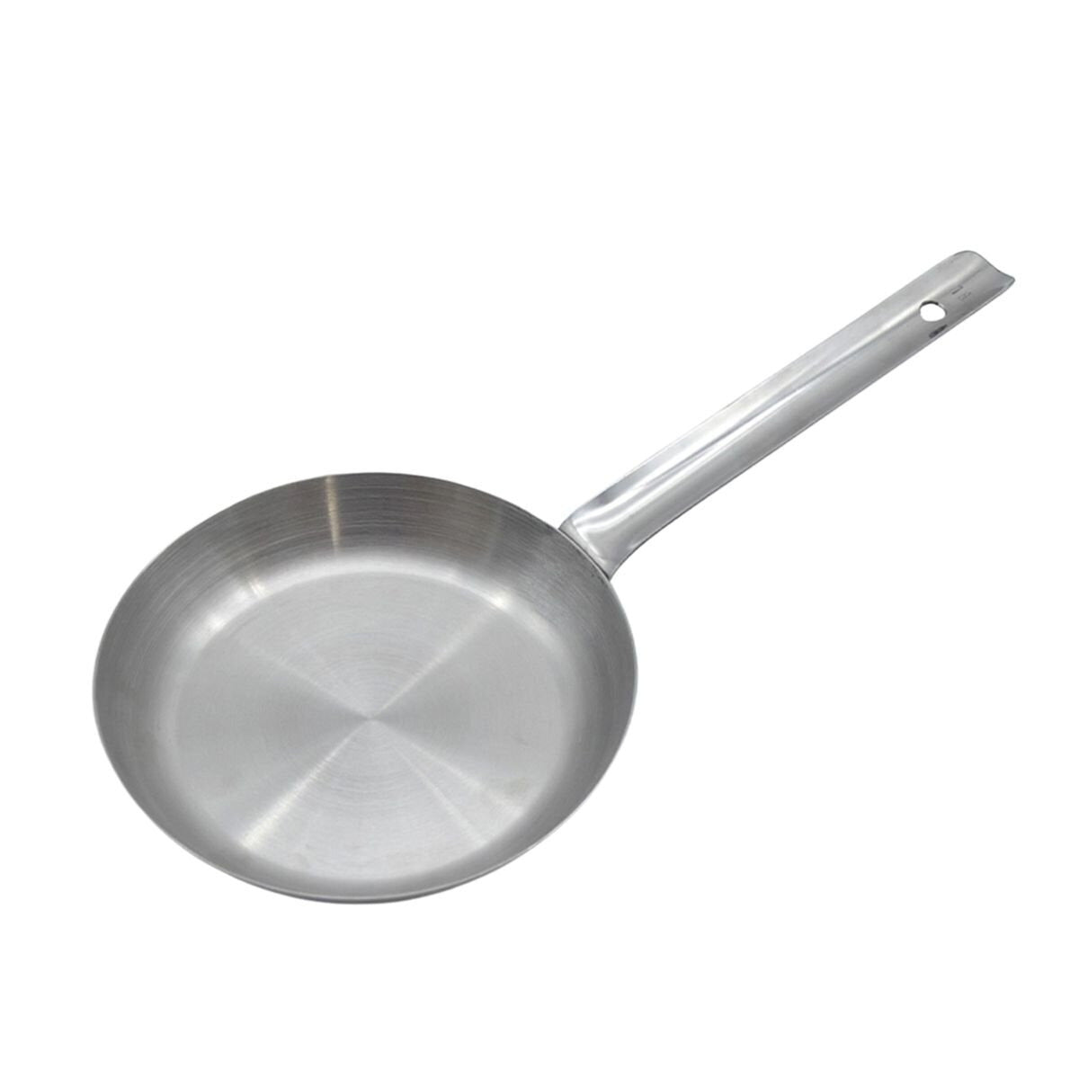 Sartén de Uso Pesado Rayado de 18 cm de Acero Inoxidable