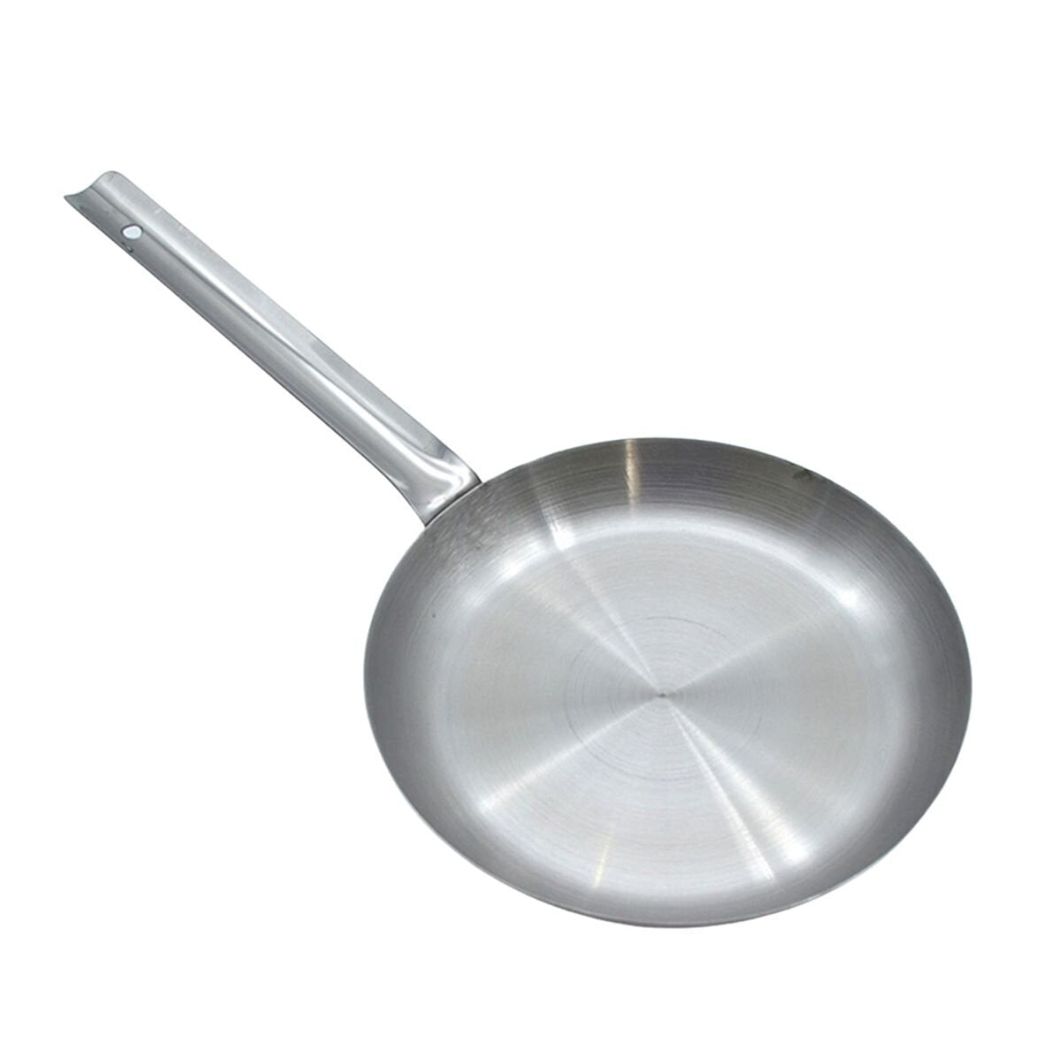 Sartén de Uso Pesado Rayado de 24 cm de Acero Inoxidable