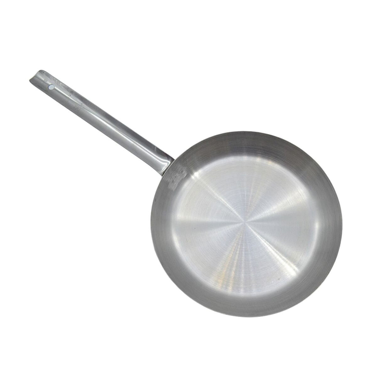 Sartén de Uso Pesado Rayado de 32 cm de Acero Inoxidable