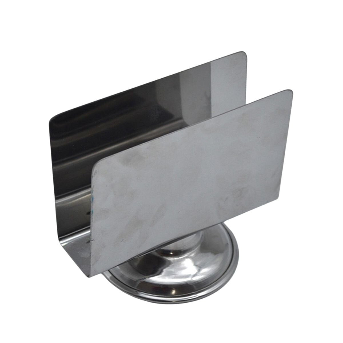 Servilletero con Base de 13 x 12 cm de Acero Inoxidable